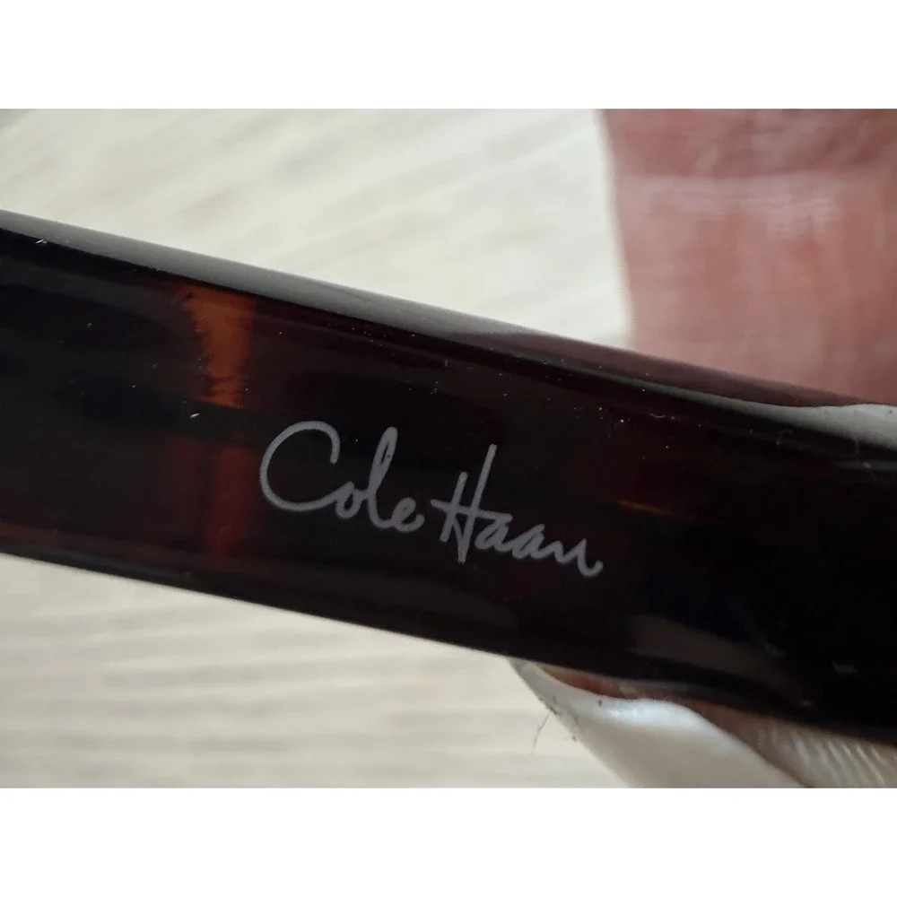 Cole Haan C7028 Full‎ Rim Rectangular Classic Tort Sunglasses. Unisex. Outdoor.